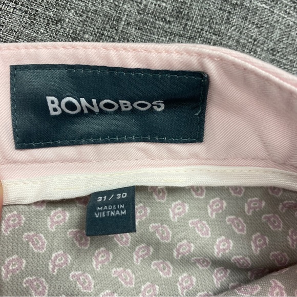 NWT Bonobos Pink Cadillac Stretch Washed Chino Pants - Size 31x30 Slim Men’s - Picture 4 of 12